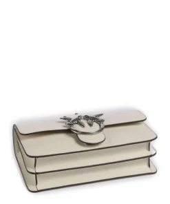 Love One Mini Umhängetasche fein genarbtes Kalbsleder creme