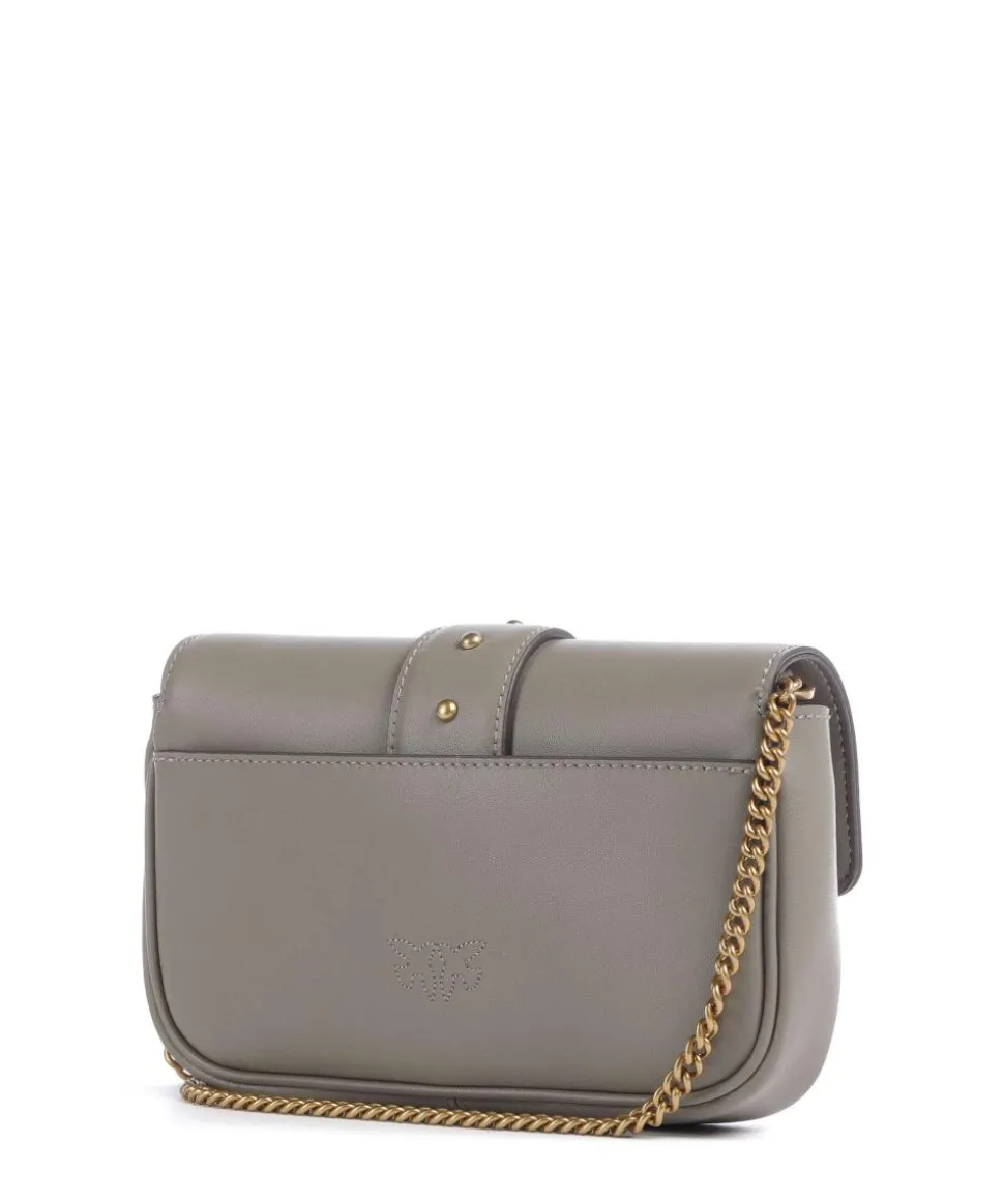 Love One Pocket Geldbörse fein genarbtes Leder grau