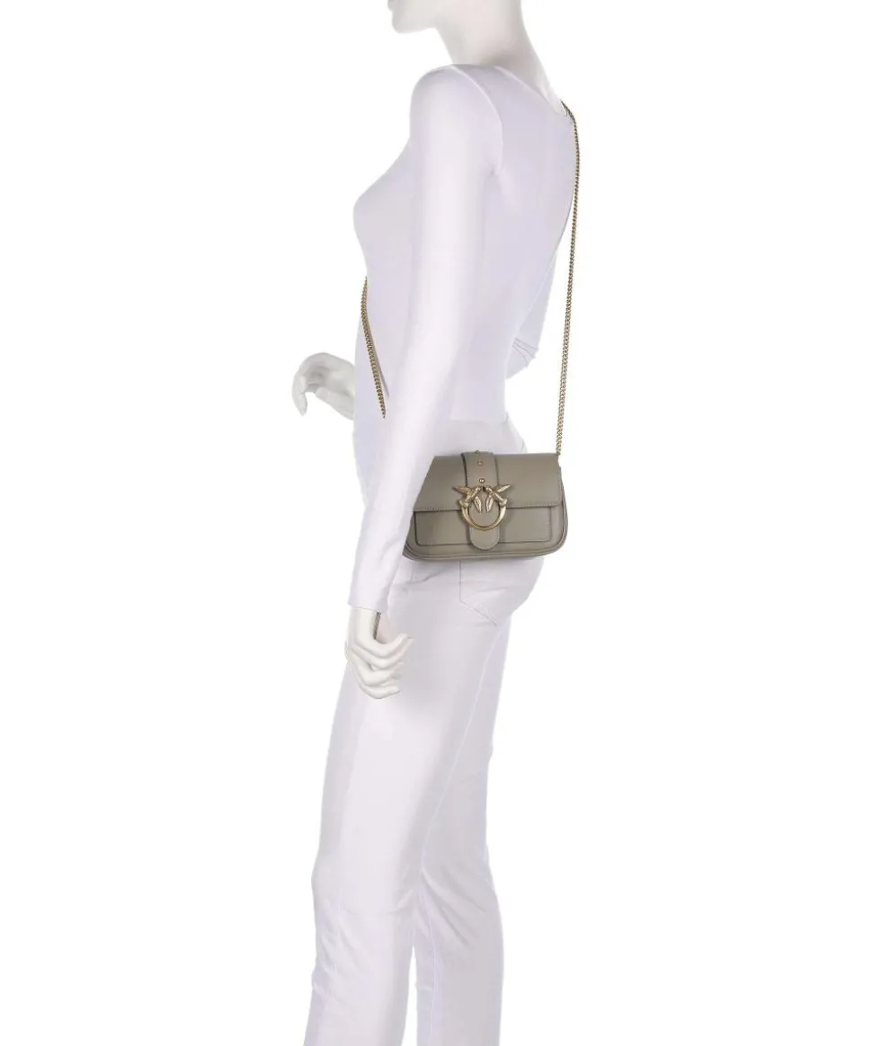 Love One Pocket Geldbörse fein genarbtes Leder grau