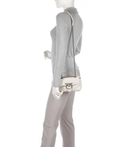 Love Puff Baby Schultertasche Schafsleder elfenbein