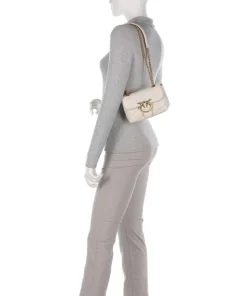 Love Puff Baby Schultertasche Schafsleder elfenbein