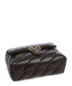 Love Puff Big Schultertasche Schafsleder dunkelbraun