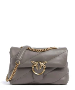 Love Puff Classic Schultertasche Schafsleder taupe