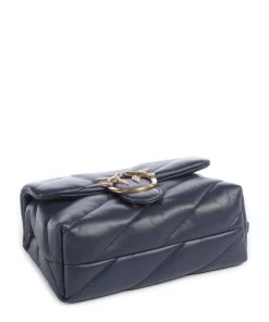 Love Puff Mini Schultertasche Schafsleder dunkelblau