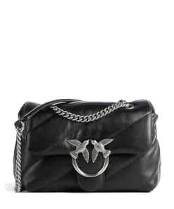 Love Puff Mini Schultertasche Schafsleder schwarz