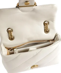 Love Puff Mini Schultertasche Schafsleder elfenbein