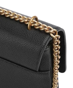 Love Soft Big Schultertasche genarbtes Rindsleder schwarz