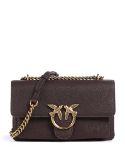 Love Soft Mini Schultertasche genarbtes Leder wein