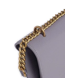 Love Soft Mini Schultertasche genarbtes Leder lavendel