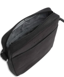 Luca Umhängetasche Ziegenleder schwarz