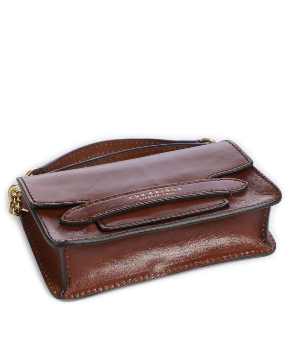 Lucrezia Schultertasche fein genarbtes Rindsleder braun