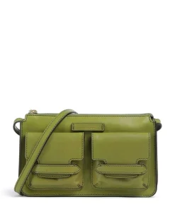 Lucrezia Umhängetasche fein genarbtes Rindsleder grün
