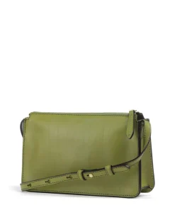 Lucrezia Umhängetasche fein genarbtes Rindsleder grün