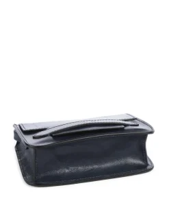 Lucrezia Umhängetasche fein genarbtes Rindsleder dunkelblau