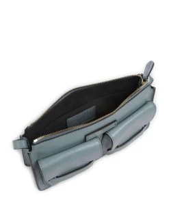 Lucrezia Umhängetasche fein genarbtes Rindsleder hellblau