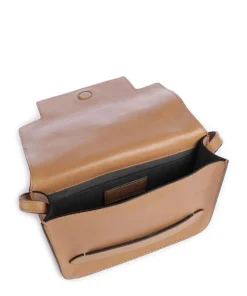 Lucrezia Umhängetasche genarbtes Rindsleder hellbraun