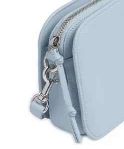 Luka Harris S Umhängetasche genarbtes Rindsleder hellblau