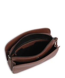 Luka Harris S Umhängetasche genarbtes Rindsleder braun