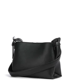 Luna Schultertasche Lederimitat schwarz