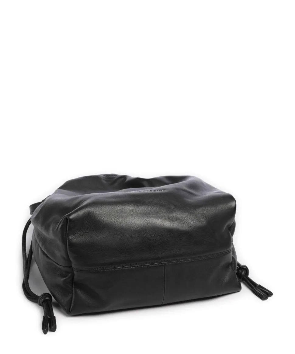 Lya Sheep Natural M Bucket bag Schafsleder schwarz