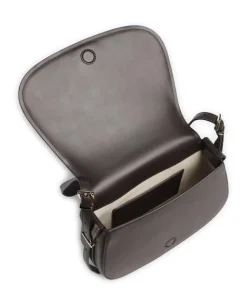 Lydia Schultertasche Rindsleder dunkelbraun