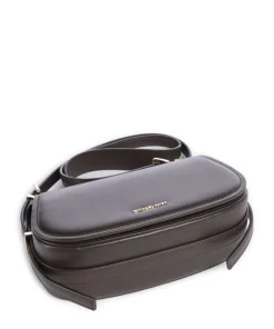 Lydia Small Umhängetasche fein genarbtes Rindsleder dunkelbraun