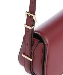 Lydia Small Umhängetasche fein genarbtes Rindsleder wein