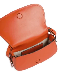 Lydia Small Umhängetasche fein genarbtes Rindsleder orange