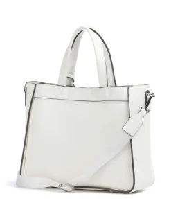 Madeira Handtasche Lederimitat weiß