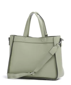 Madeira Handtasche Lederimitat olivgrün