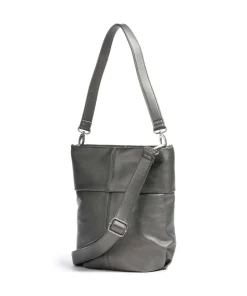 Mademoiselle.M M90 Beuteltasche Lederimitat silber