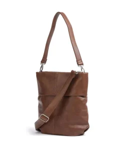 Mademoiselle.M M90 Beuteltasche Lederimitat cognac