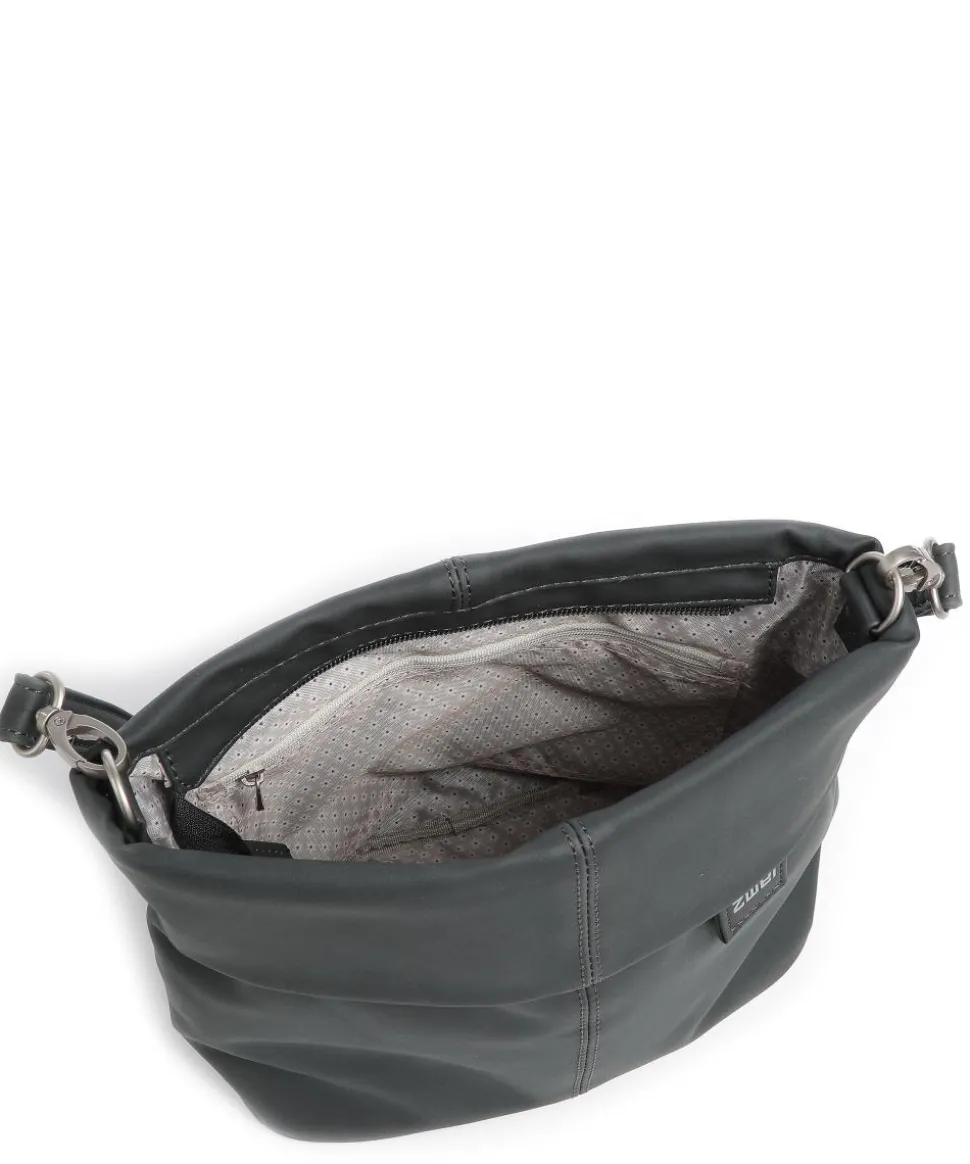 Mademoiselle.M M8 Schultertasche Lederimitat dunkelgrau