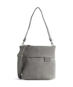 Mademoiselle.M M8 Schultertasche Lederimitat grau