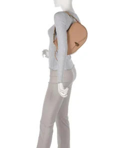 Magie Soft Schultertasche genarbtes Rindsleder hellbraun