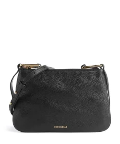 Magie Umhängetasche genarbtes Leder schwarz