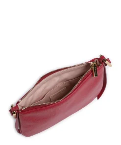 Magie Umhängetasche genarbtes Leder rot