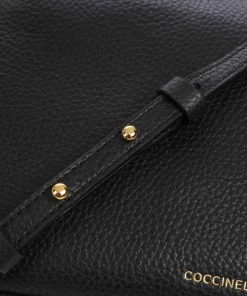 Magie Umhängetasche genarbtes Rindsleder schwarz