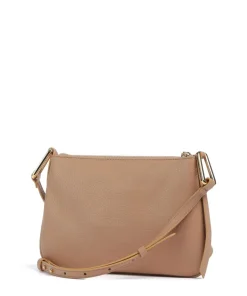 Magie Umhängetasche genarbtes Rindsleder hellbraun