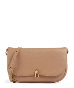 Magie Umhängetasche genarbtes Leder hellbraun