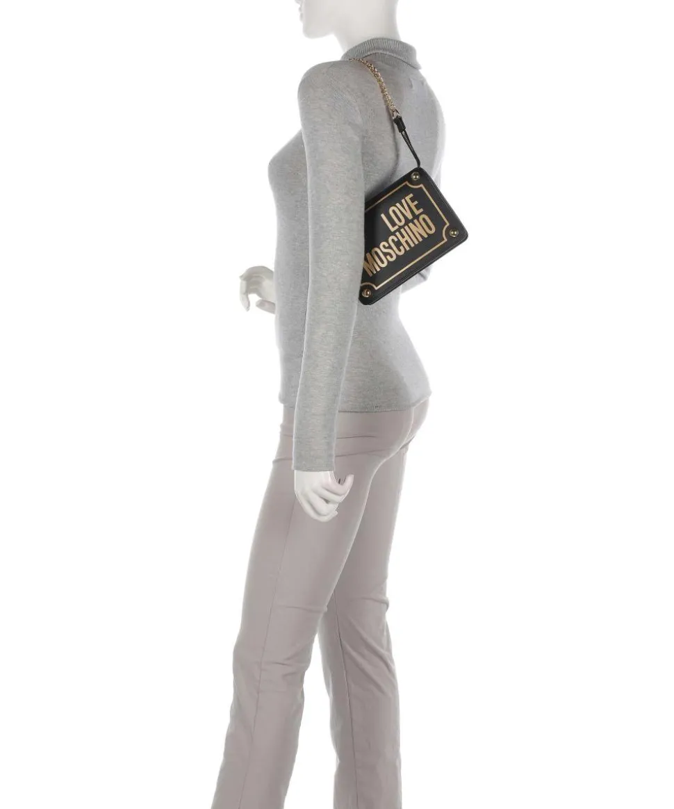 Magnifier Schultertasche Lederimitat schwarz