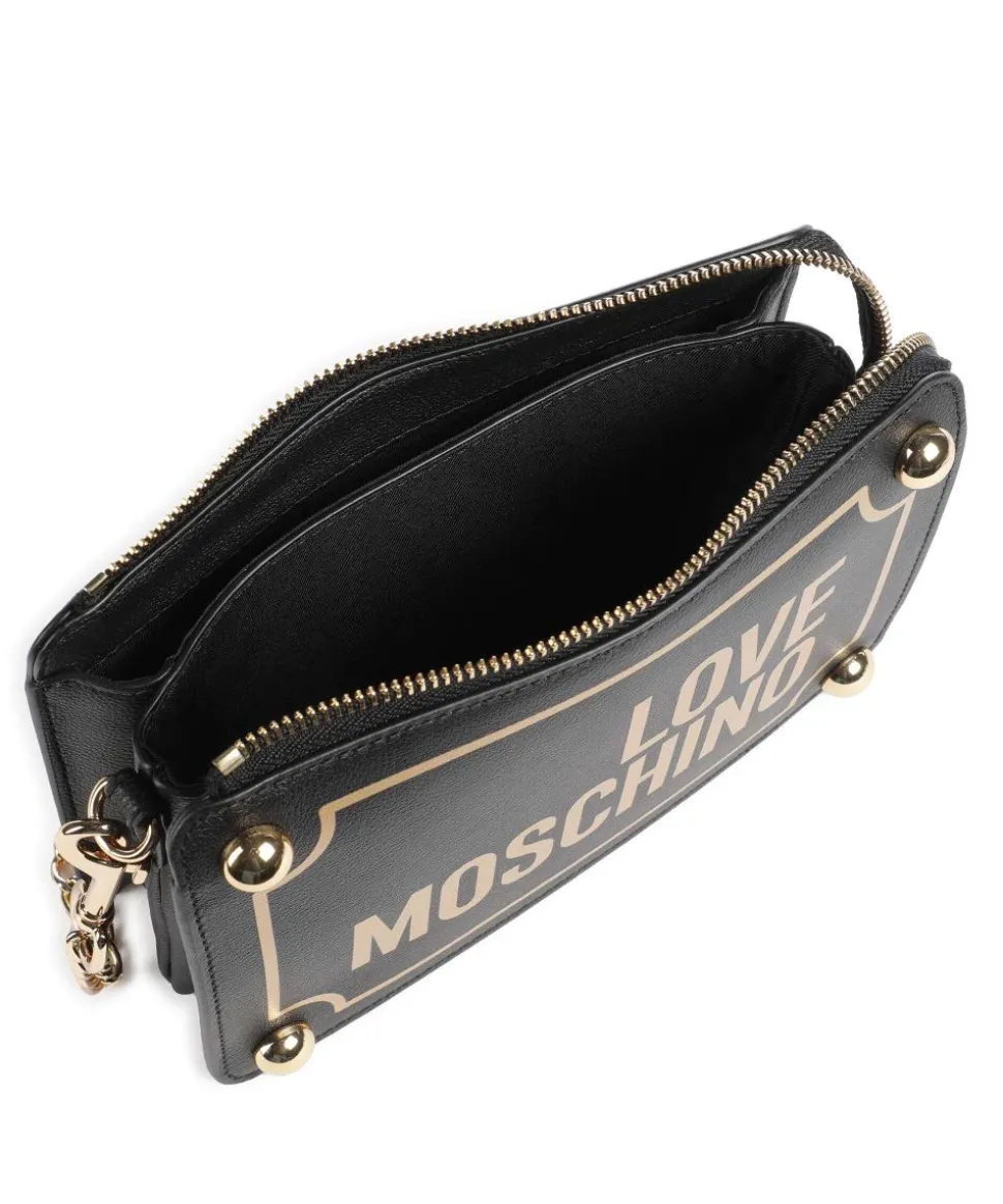 Magnifier Schultertasche Lederimitat schwarz