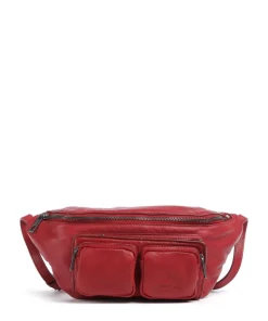 Maia Sheep Natural M Gürteltasche Schafsleder dunkelrot