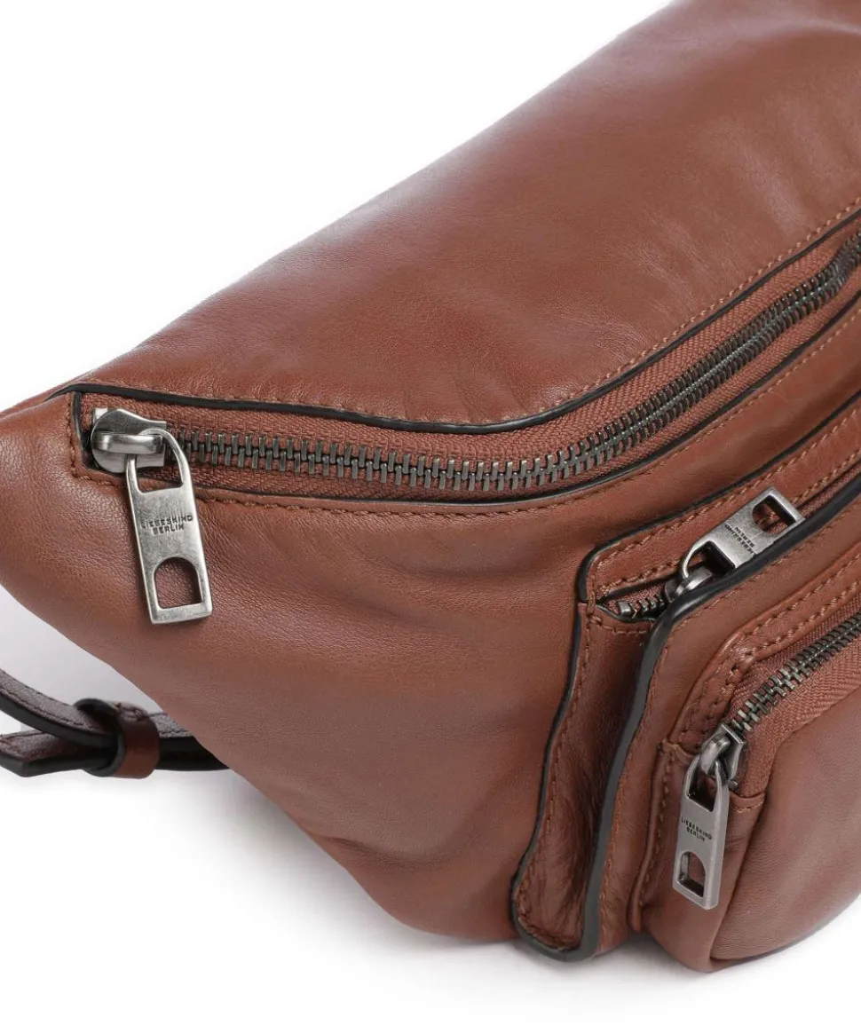 Maia Sheep Natural M Gürteltasche Schafsleder dunkelbraun