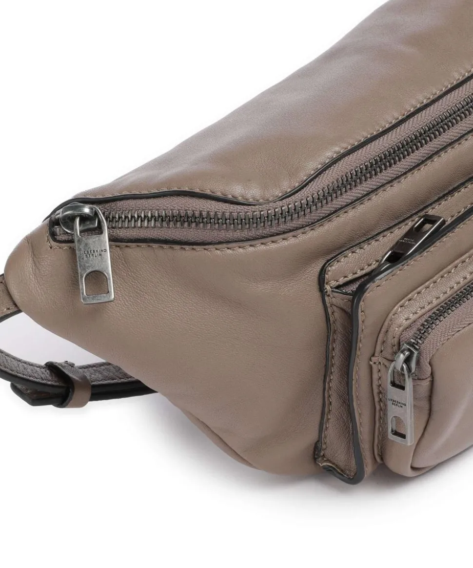 Maia Sheep Natural M Gürteltasche Schafsleder taupe