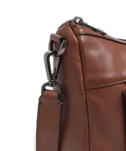 Maia Sheep Natural M Schultertasche Schafsleder dunkelbraun