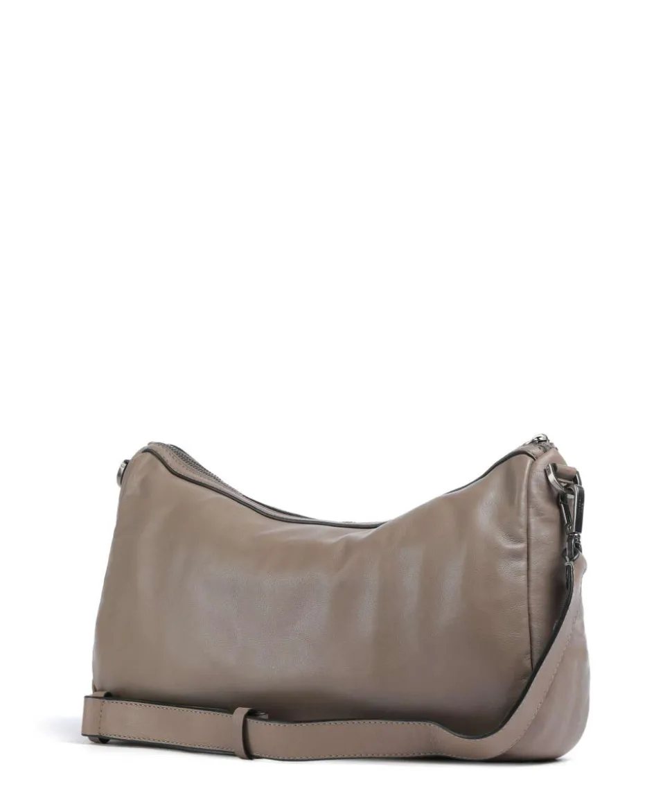 Maia Sheep Natural M Schultertasche Schafsleder taupe