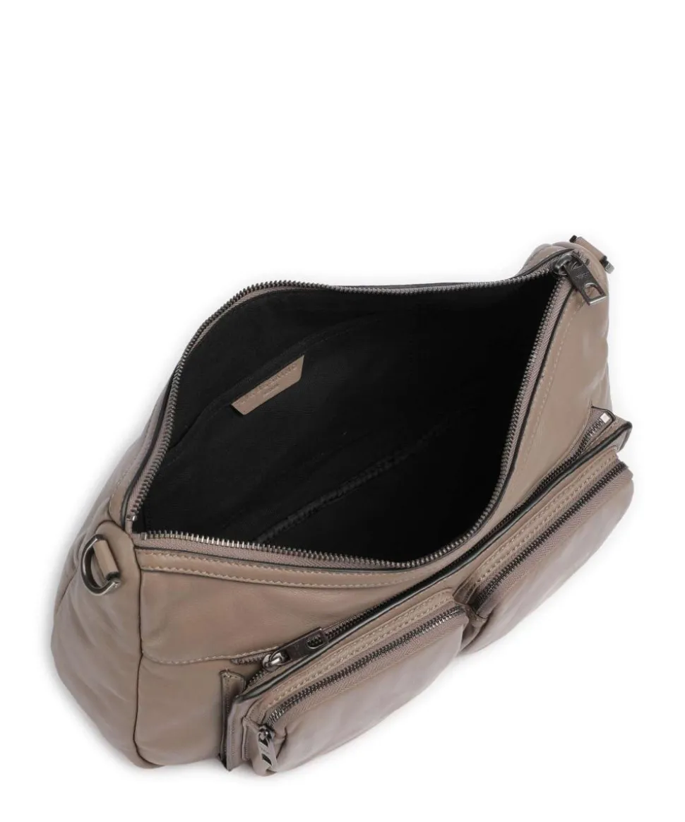 Maia Sheep Natural M Schultertasche Schafsleder taupe