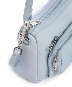 Maia Sheep Natural S Schultertasche Schafsleder hellblau