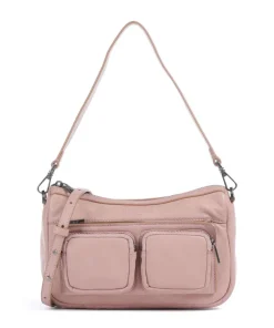 Maia Sheep Natural S Schultertasche Schafsleder altrosa